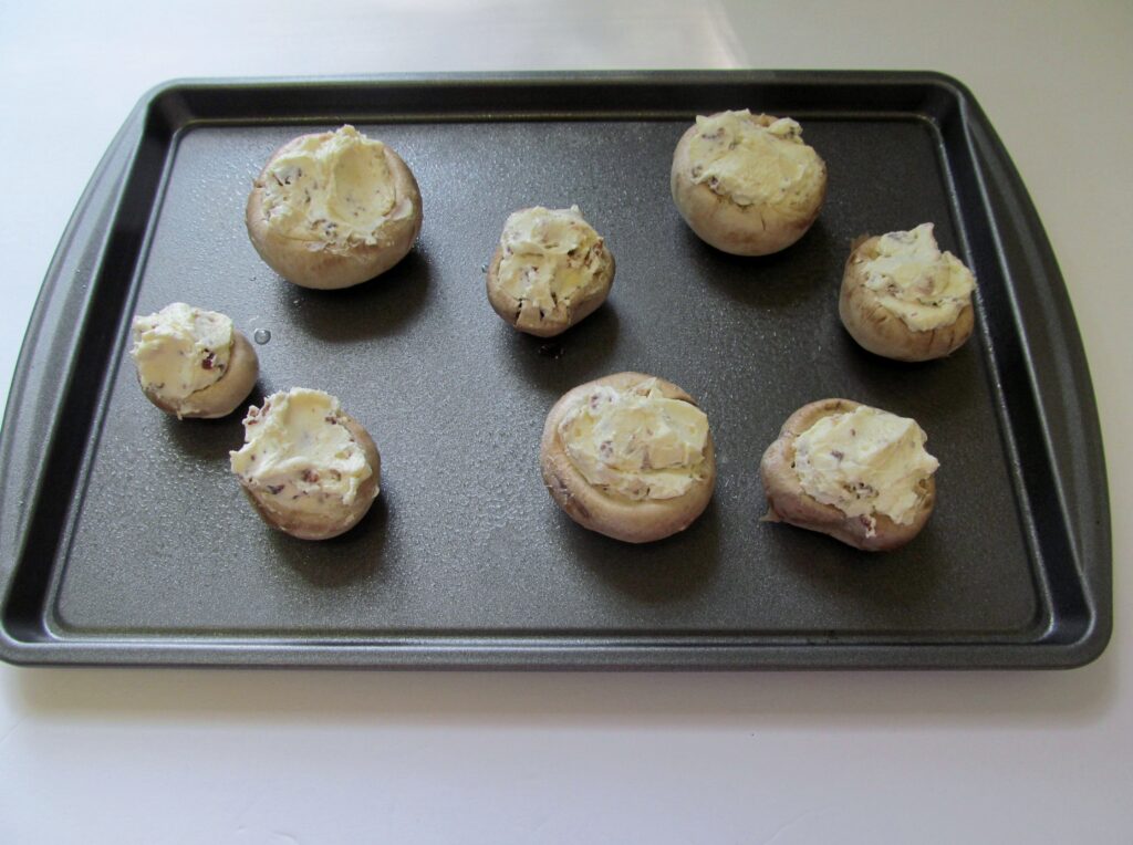 easiest stuffed mushroom appetizer, there's sugar in my tea, southern bloggers