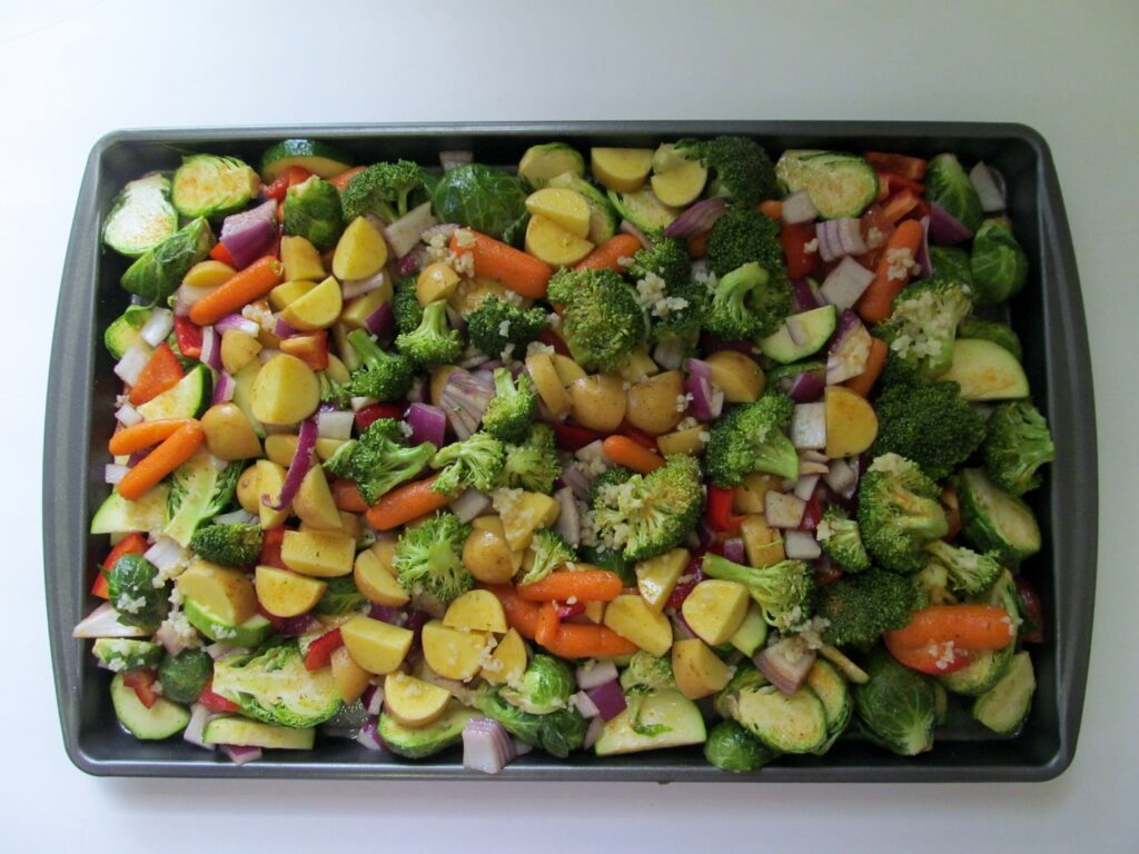 meal prep roasted vegetables, there's sugar in my tea, charlotte nc blog, southern lifestyle blogger