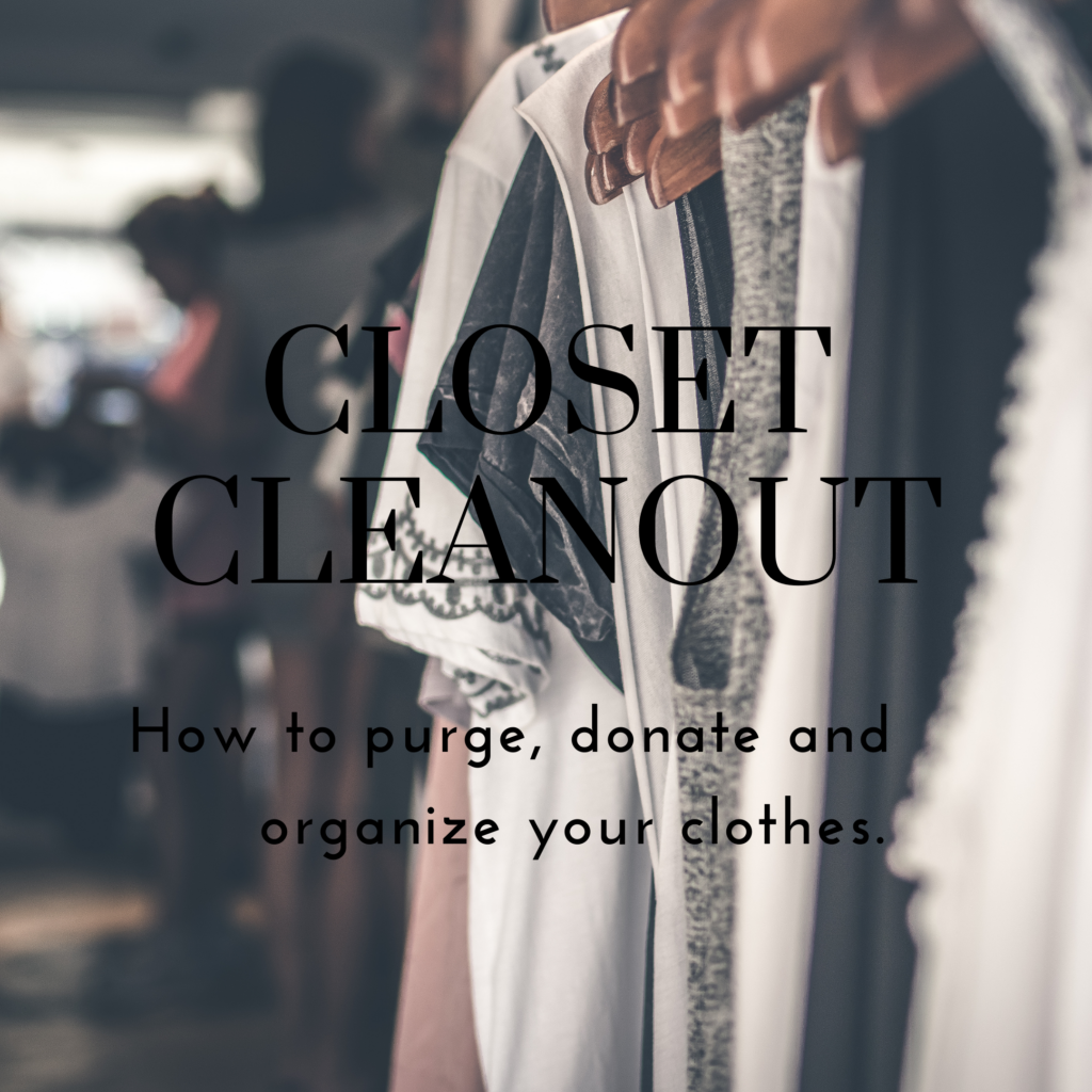 Closet Clean Out, How to clean out a closet, how to organize a closet, There's Sugar in My Tea, Charlotte NC Blog