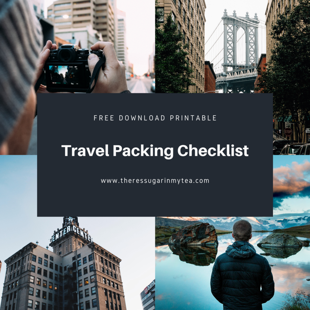 Travel packing checklist, vacation packing list, There's Sugar in My Tea, Charlotte NC Lifestyle Blogs, Southern Lifestyle Blogs