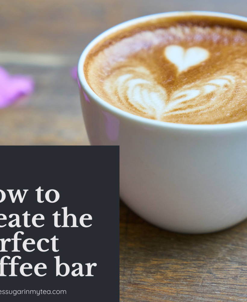 How to create a coffee bar, coffee station, coffee bar decor, There's Sugar in My Tea, Charlotte NC blogs