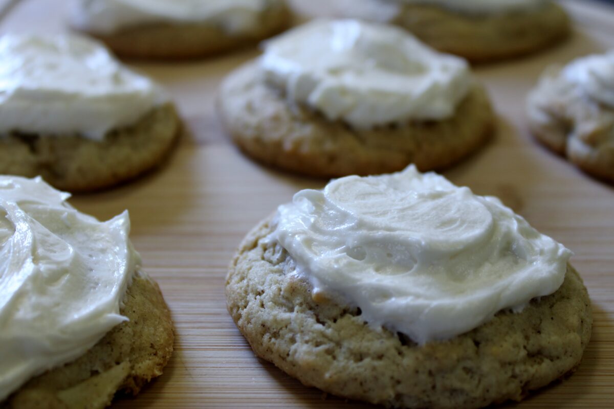 apple cookies with cream cheese frosting, there's sugar in my tea, charlotte nc blog, southern lifestyle blogs