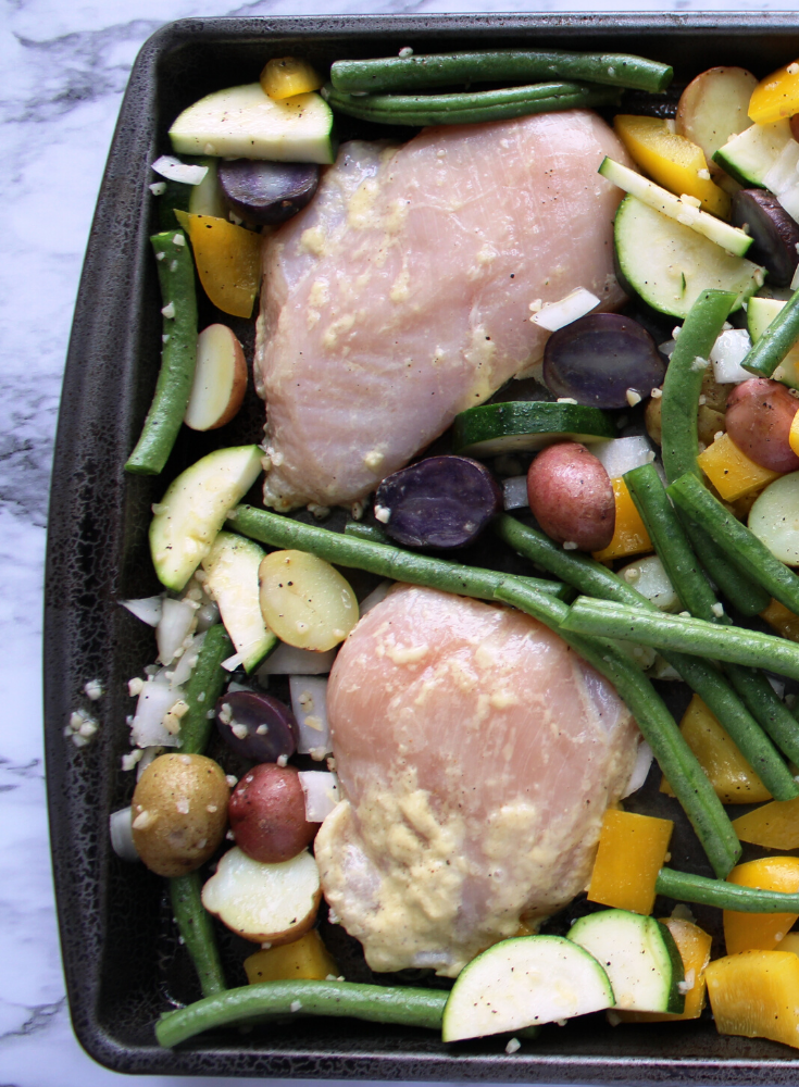 easy chicken sheet pan dinner, there's sugar in my tea, charlotte nc blog, charlotte lifestyle bloggers
