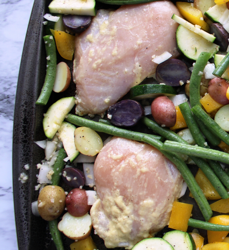 easy chicken sheet pan dinner, there's sugar in my tea, charlotte nc blog, charlotte lifestyle bloggers