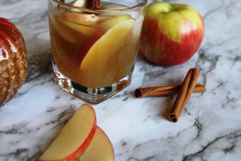 the best bourbon & cider cocktail for fall, there's sugar in my tea, charlotte nc lifestyle bloggers