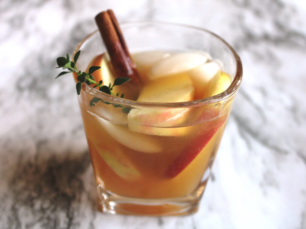 the best bourbon & cider cocktail for fall, there's sugar in my tea, charlotte nc lifestyle bloggers