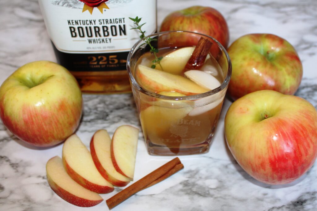 the best bourbon & cider cocktail for fall, there's sugar in my tea, charlotte nc lifestyle bloggers