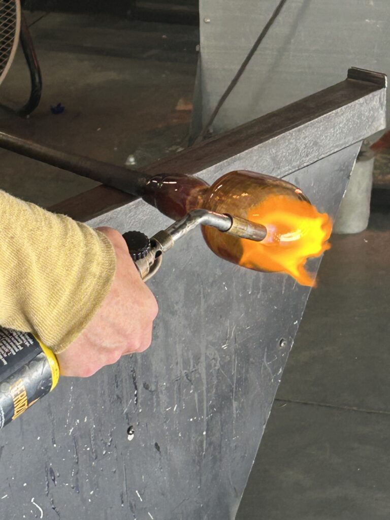 We Played with Fire and Didn’t Get Burned: Our Date Night at Hot Glass Alley, There's Sugar In My Tea, Charlotte NC Bloggers