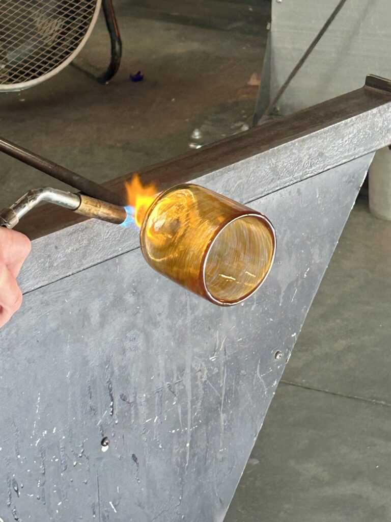 We Played with Fire and Didn’t Get Burned: Our Date Night at Hot Glass Alley, There's Sugar In My Tea, Charlotte NC Bloggers